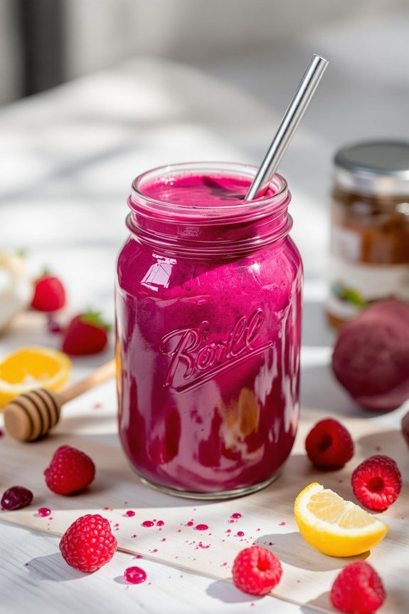 berry beet smoothie energy boost