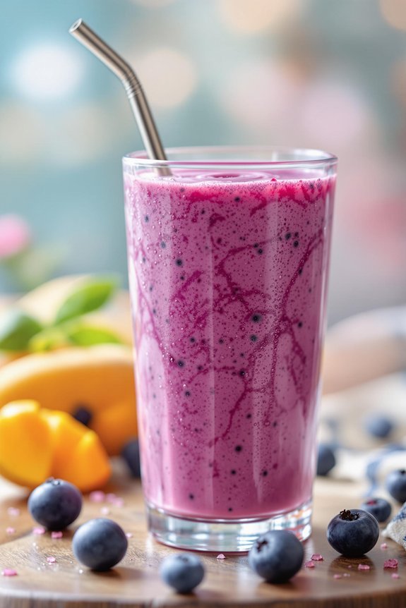 blend vibrant blueberry mango smoothie