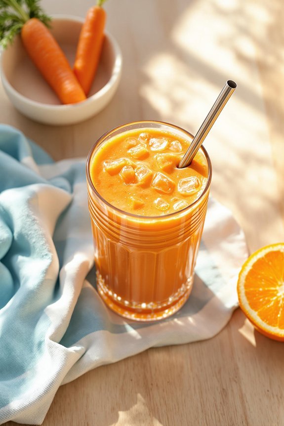 carrot orange smoothie preparation instructions