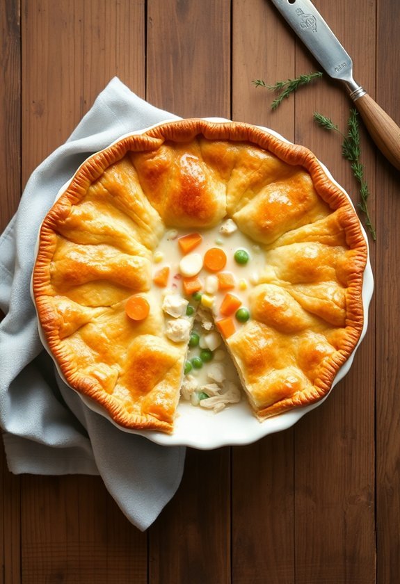 comforting chicken pot pie