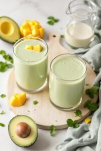 creamy avocado coconut smoothie