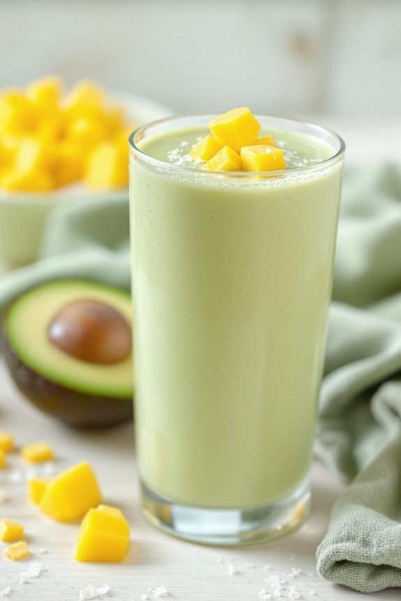 creamy avocado coconut smoothie