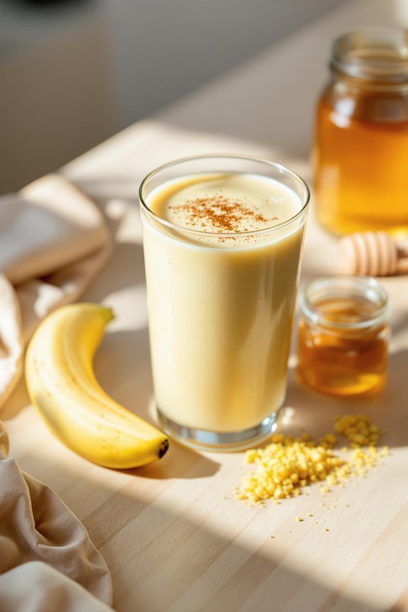 creamy ginger banana smoothie recipe