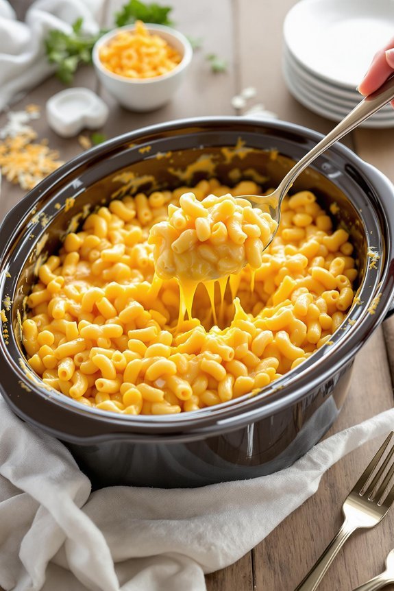 creamy slow cooker mac and cheese