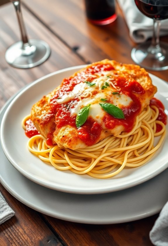 crispy cheesy chicken dish