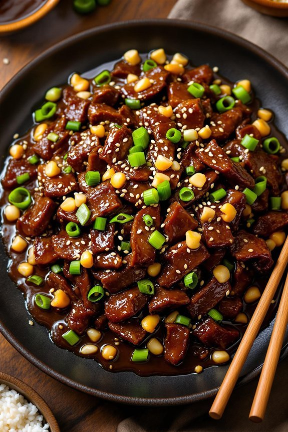 delicious homemade mongolian beef