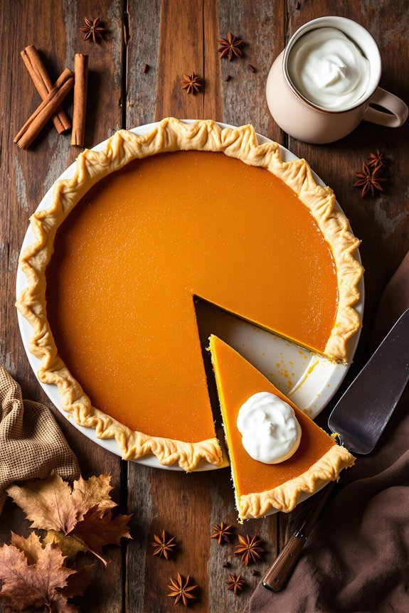 delicious homemade pumpkin pie