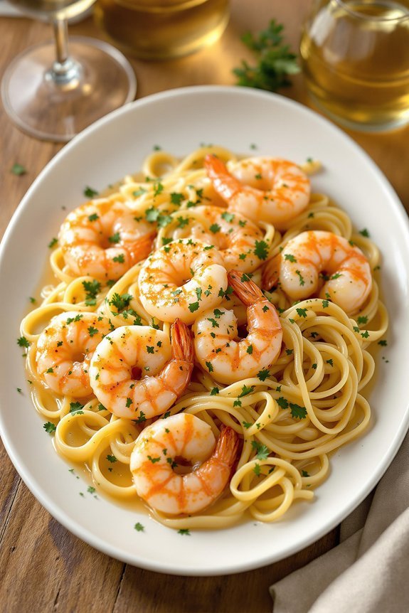 garlic wine shrimp scampi recipe