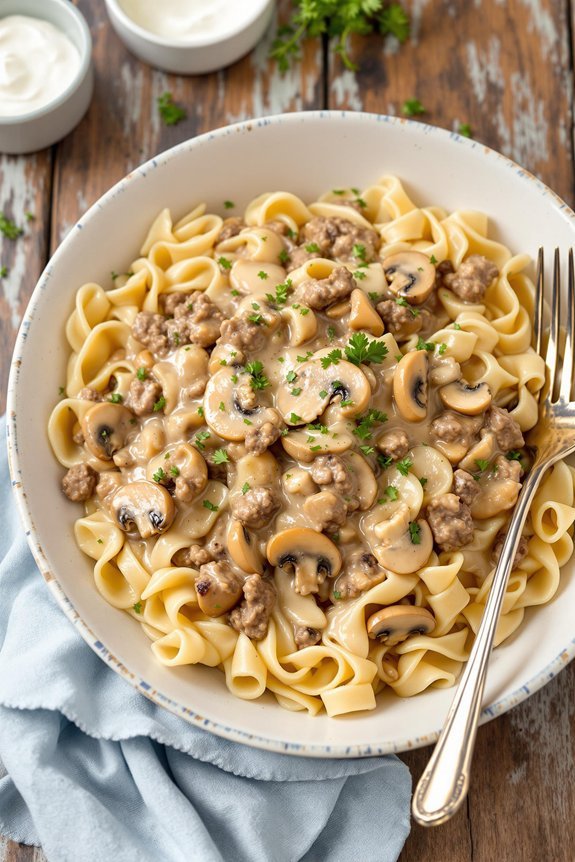 hearty beef stroganoff recipe