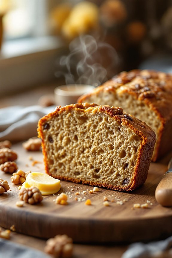 homemade creamy banana bread