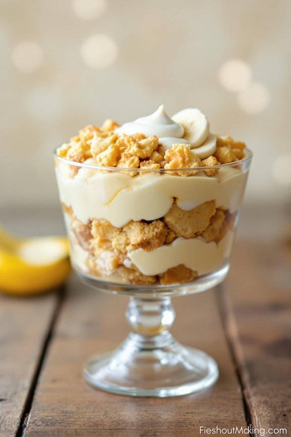 homemade custard banana pudding
