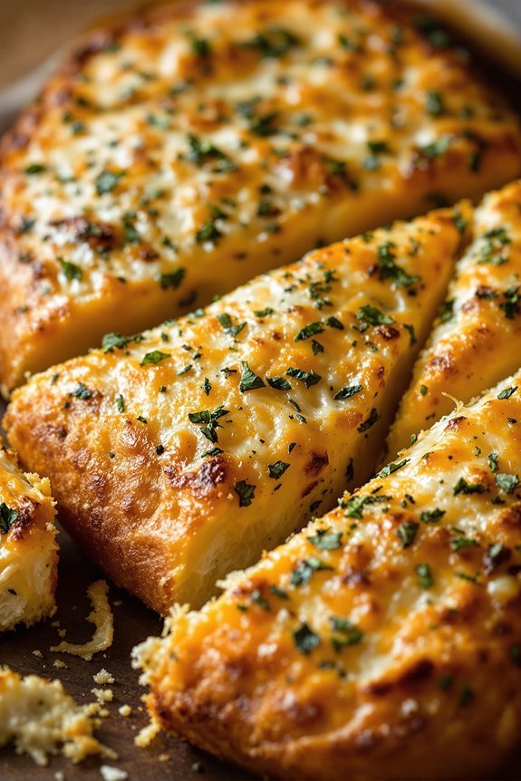homemade garlic parmesan bread