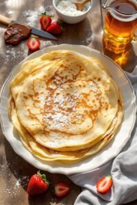 light and golden crepes