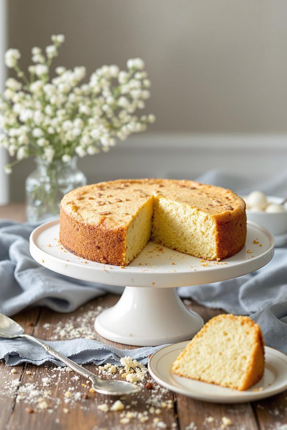 old fashioned buttery vanilla cake