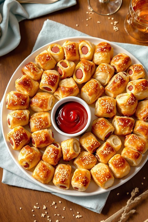 party friendly sausage pastries