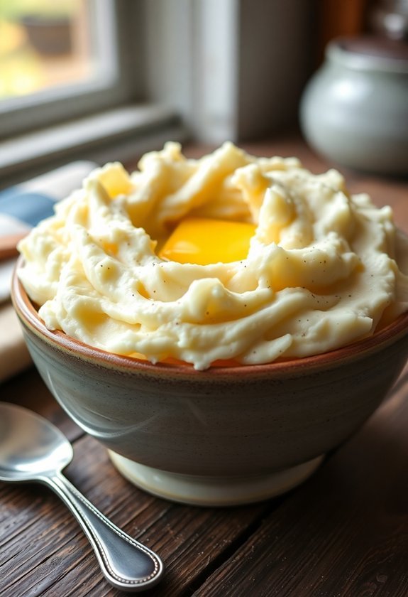 perfectly fluffy mashed potatoes