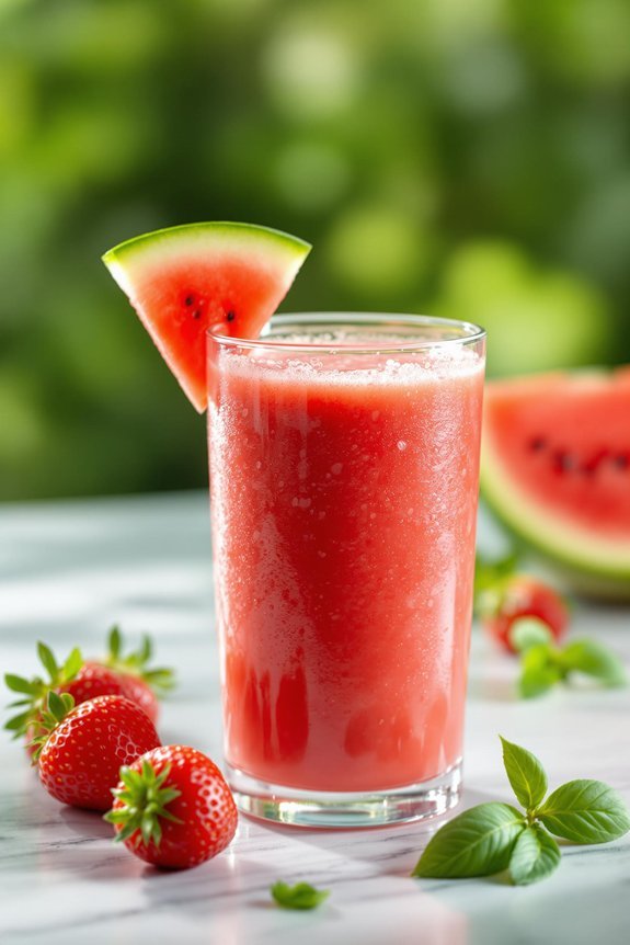 refreshing watermelon tomato smoothie