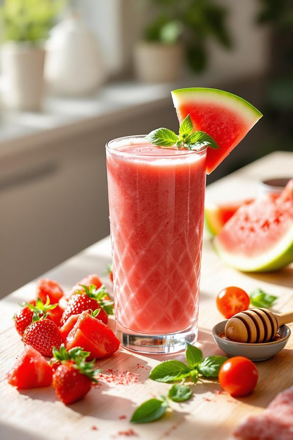 refreshing watermelon tomato smoothie recipe