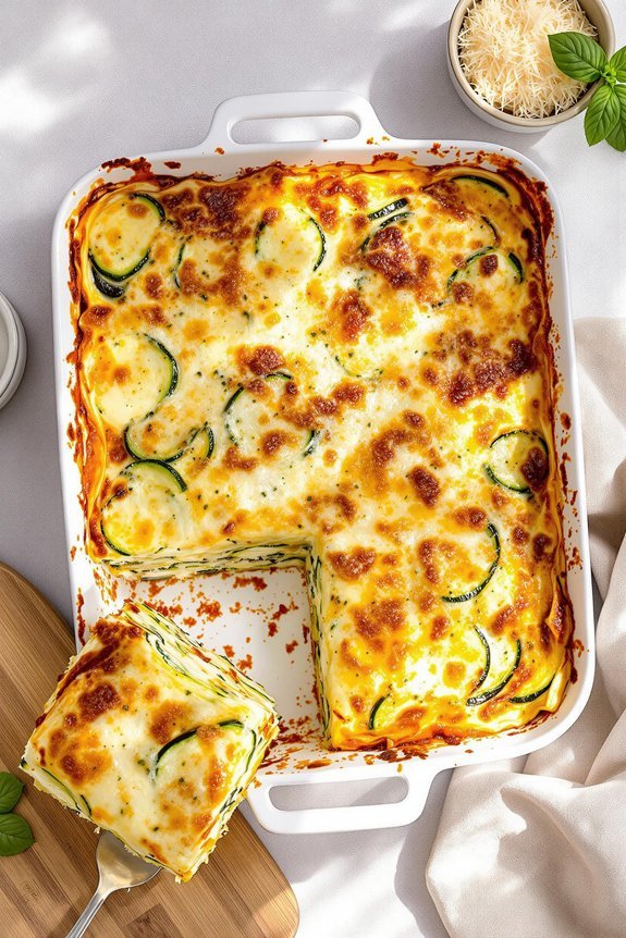 savory zucchini lasagna recipe