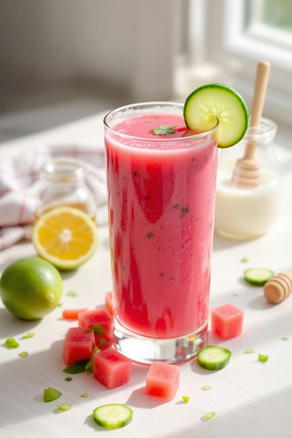 watermelon cucumber smoothie recipe