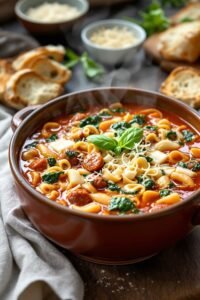 comforting lasagna inspired soup