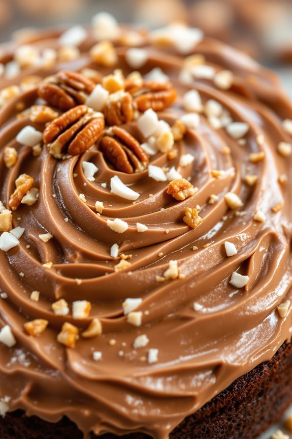 creamy german chocolate frosting