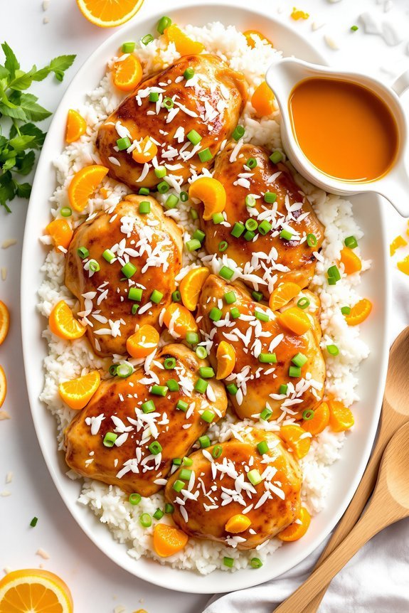 crockpot orange coconut chicken