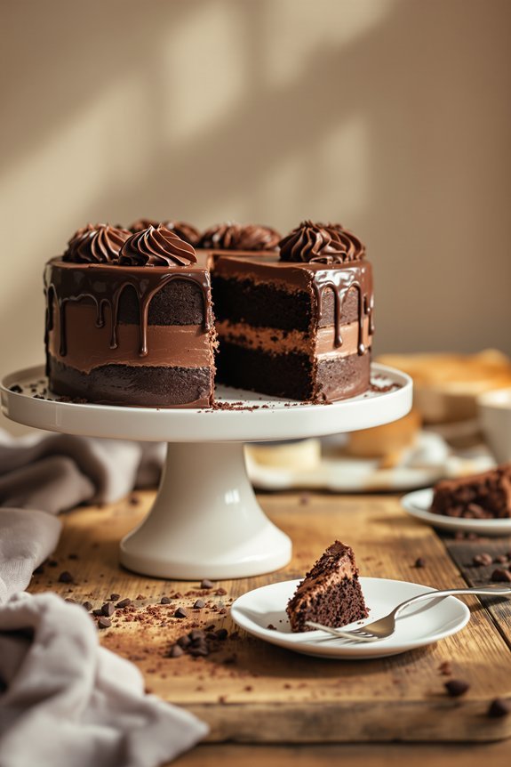 decadent one bowl chocolate cake