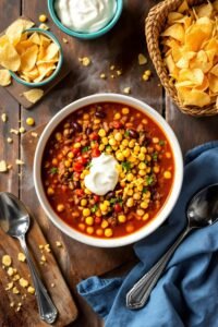 delicious mexican taco soup