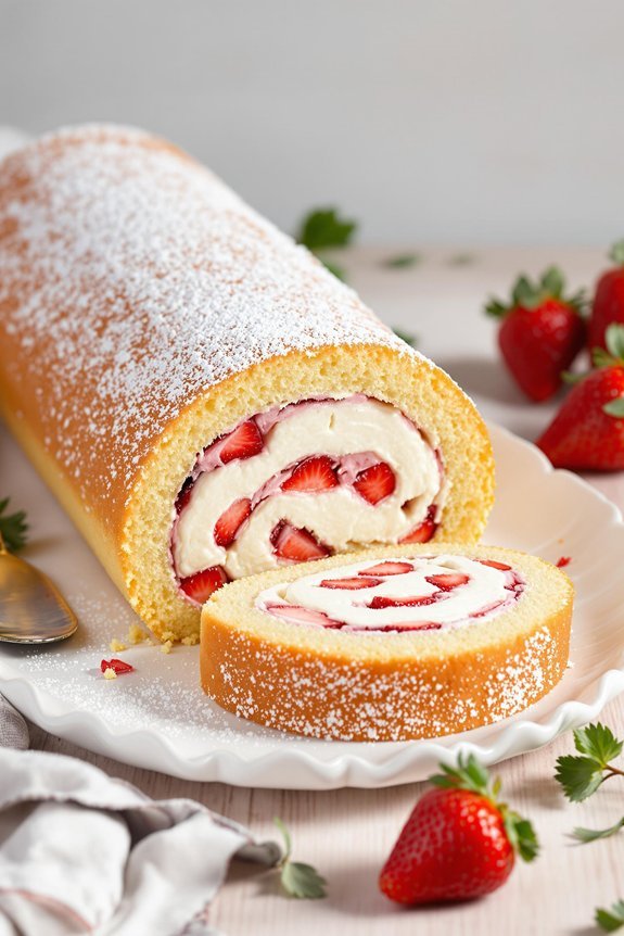 delicious strawberry cream dessert