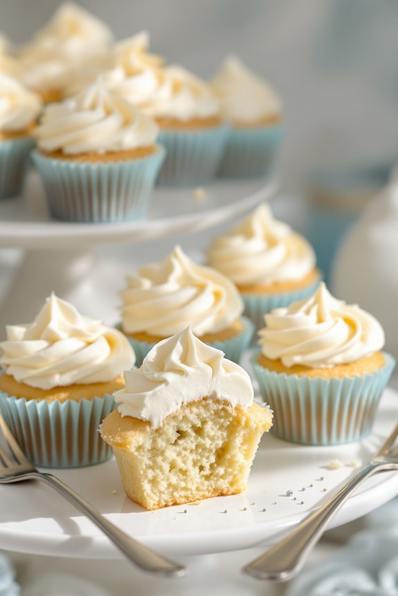 delightful mini vanilla cupcakes