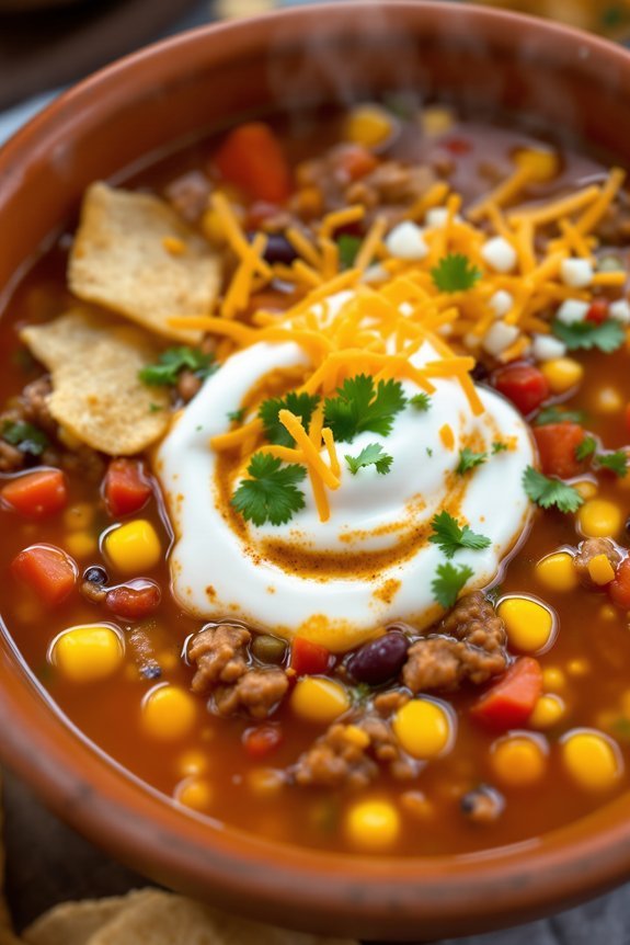 easy mexican taco soup