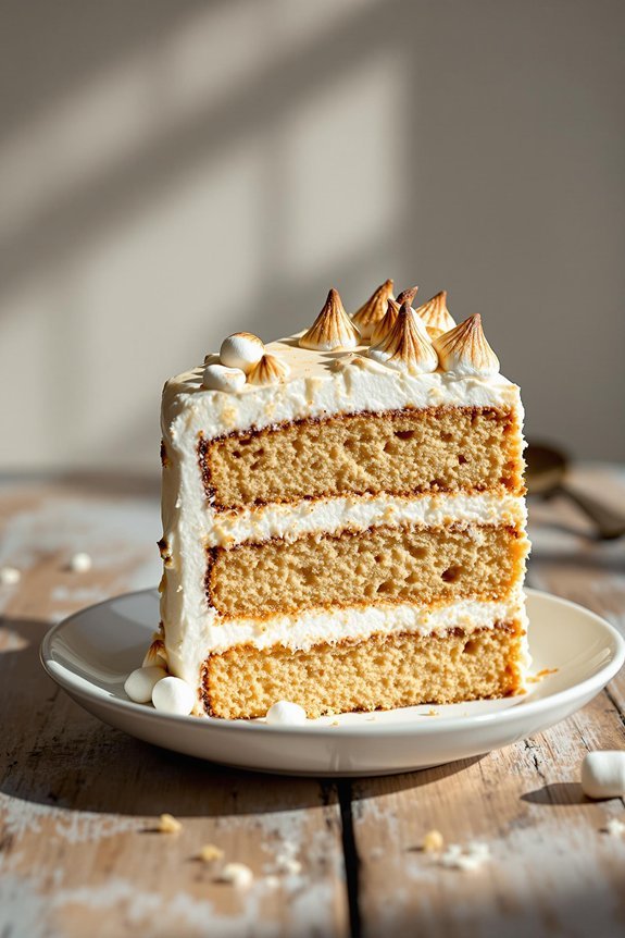 heavenly toasted marshmallow cake