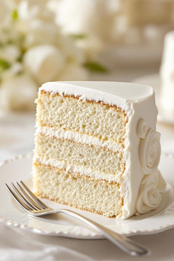 heavenly white almond cake