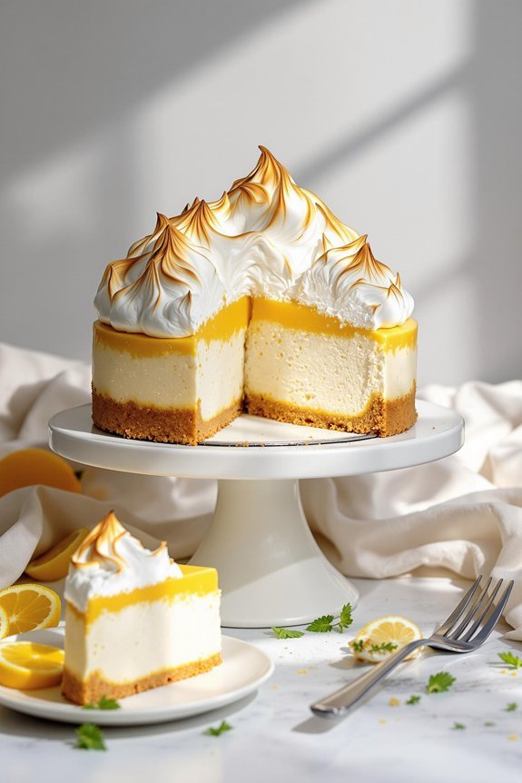 lemon meringue cheesecake delight