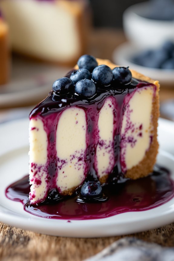 luscious blueberry cheesecake recipe