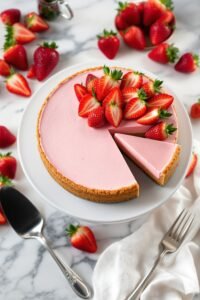 no bake strawberry cheesecake delight