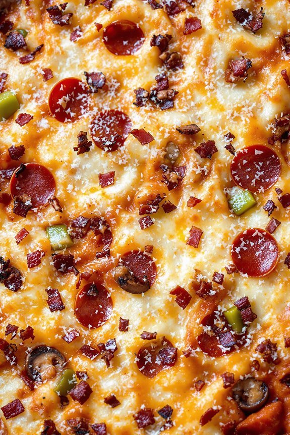 pizza style ground beef casserole