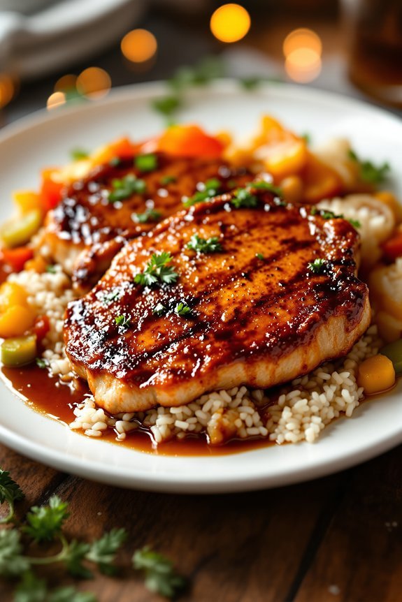 sweet and tangy pork chops