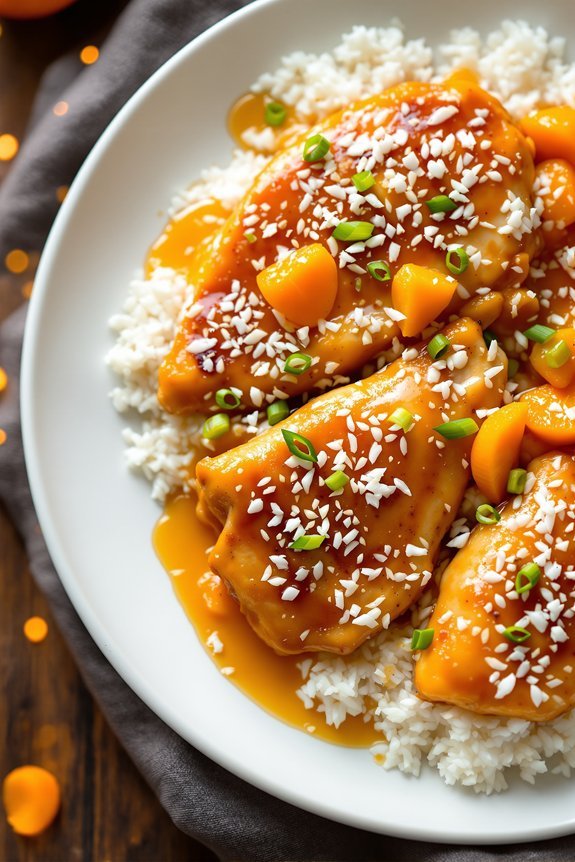zesty orange coconut chicken
