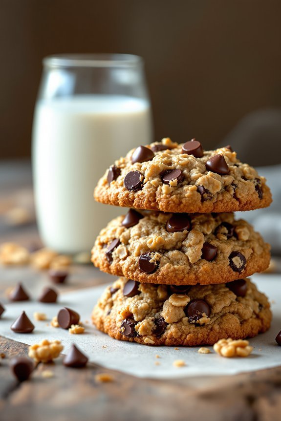 chewy oatmeal chocolate cookies