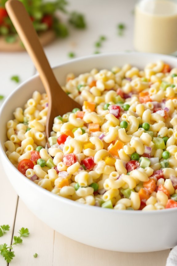 delicious creamy macaroni salad