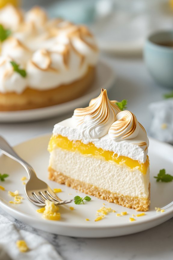 lemon meringue cheesecake recipe