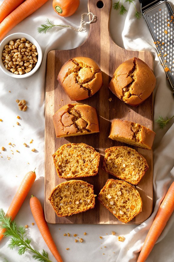 moist mini carrot cakes
