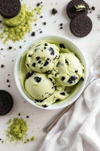 green tea oreo ice cream