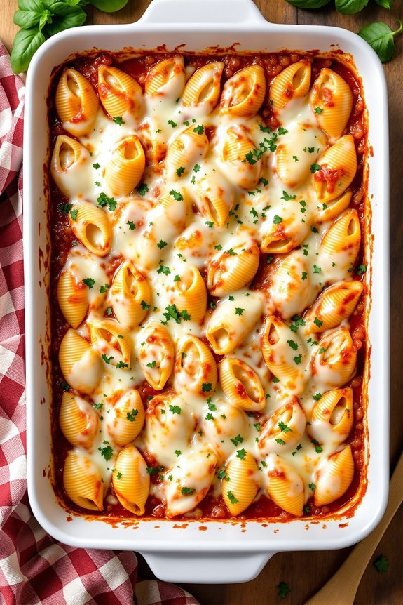 italian cheese stuffed shells recipe