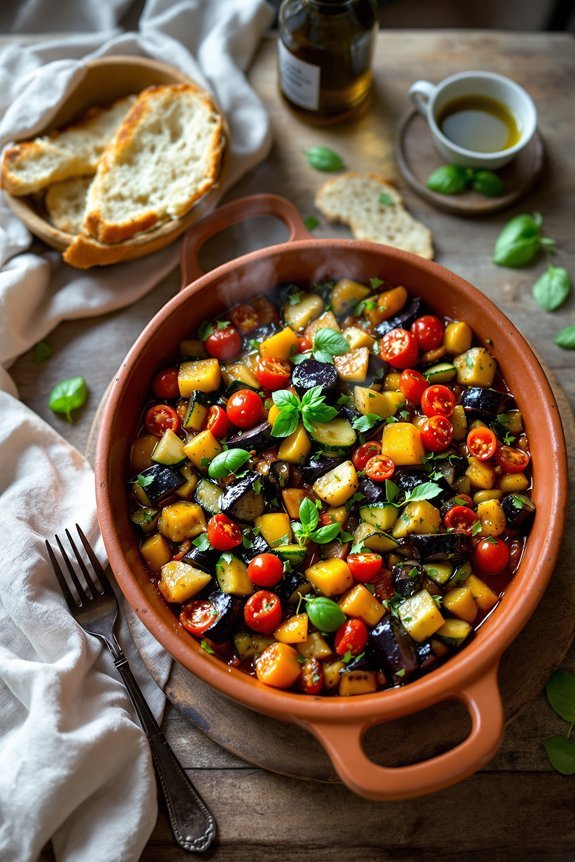 rustic vegetable medley dish