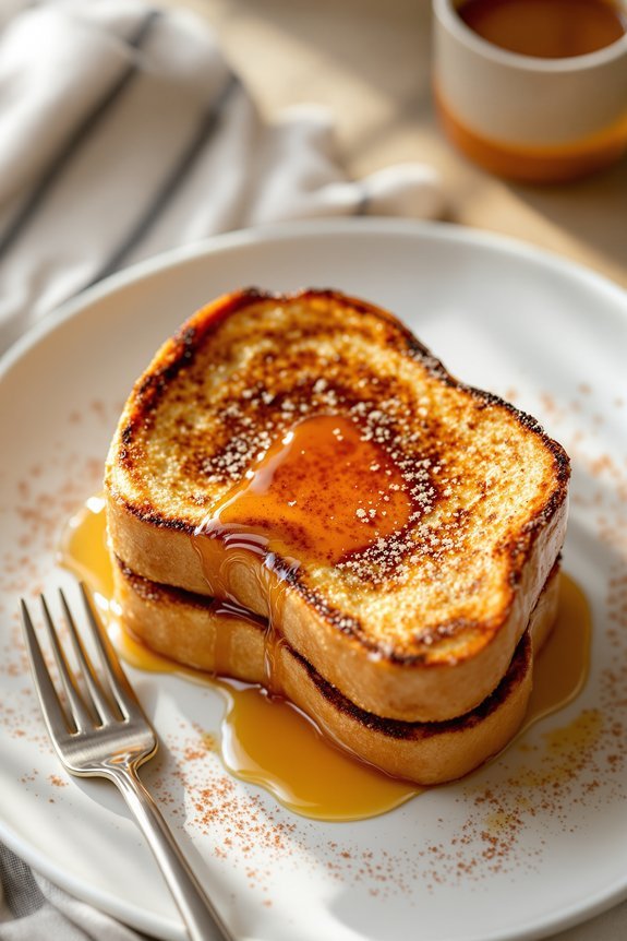 sweet golden crispy french toast
