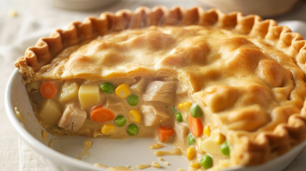 double crust chicken potato pie