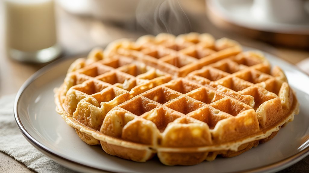 folded egg white whole wheat waffles